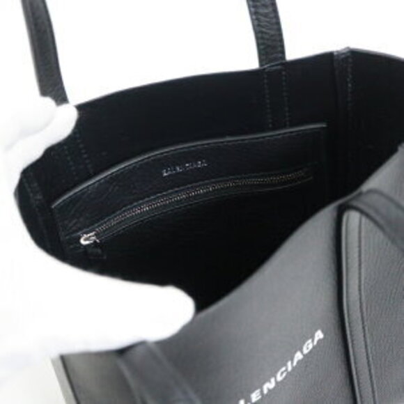 BALENCIAGA XXS Everyday Tote Tote Bag Black Leather - Picture 4 of 7